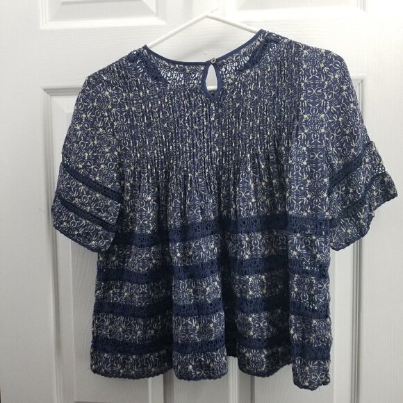 Wilfred Blue and White Patterned Top - Picture 3 of 5
